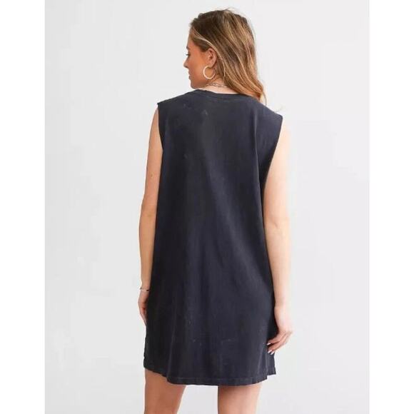 NWOT American  Highway Womens Thunder Muscle Tank Dress Black Lava Wash Size S - Picture 6 of 12